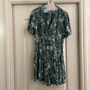 Anthropologie - Greylin Romper with belt tie.